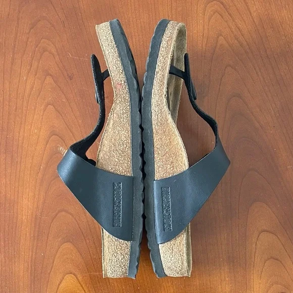 Birkenstock Gizeh Birko Flor Black Thong Sandals | EU 36 - Picture 4 of 6